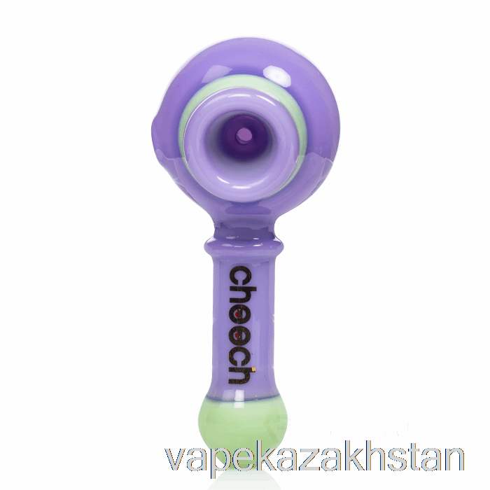 Vape Disposable Cheech Glass Dual Spoon Pipe Purple / Green